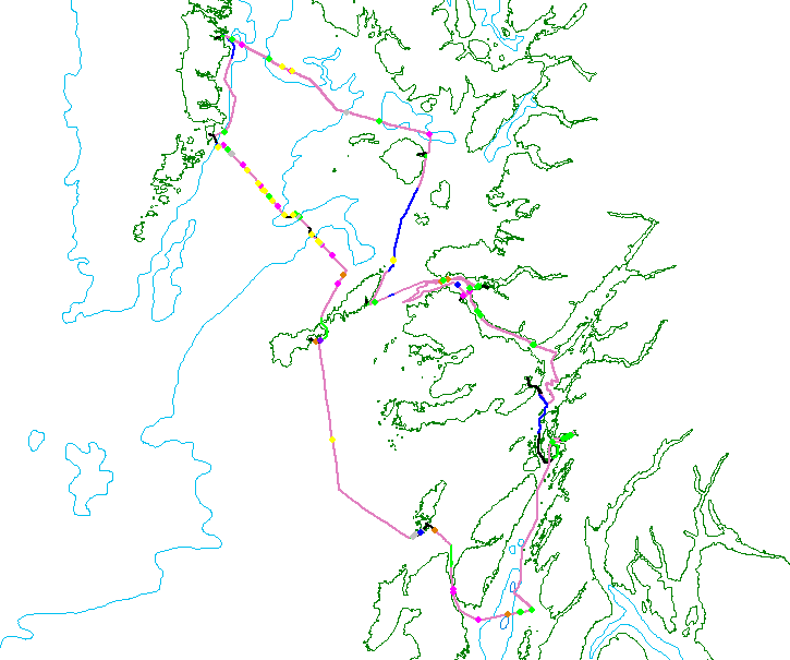 Track lines for HWDT08
