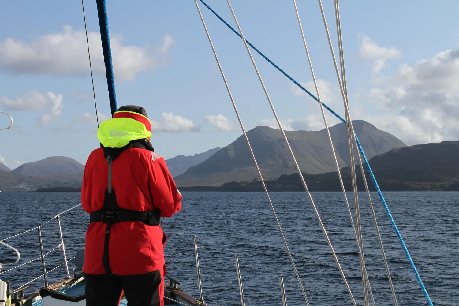 All four seasons experienced on our first survey from Kyle of Lochalsh