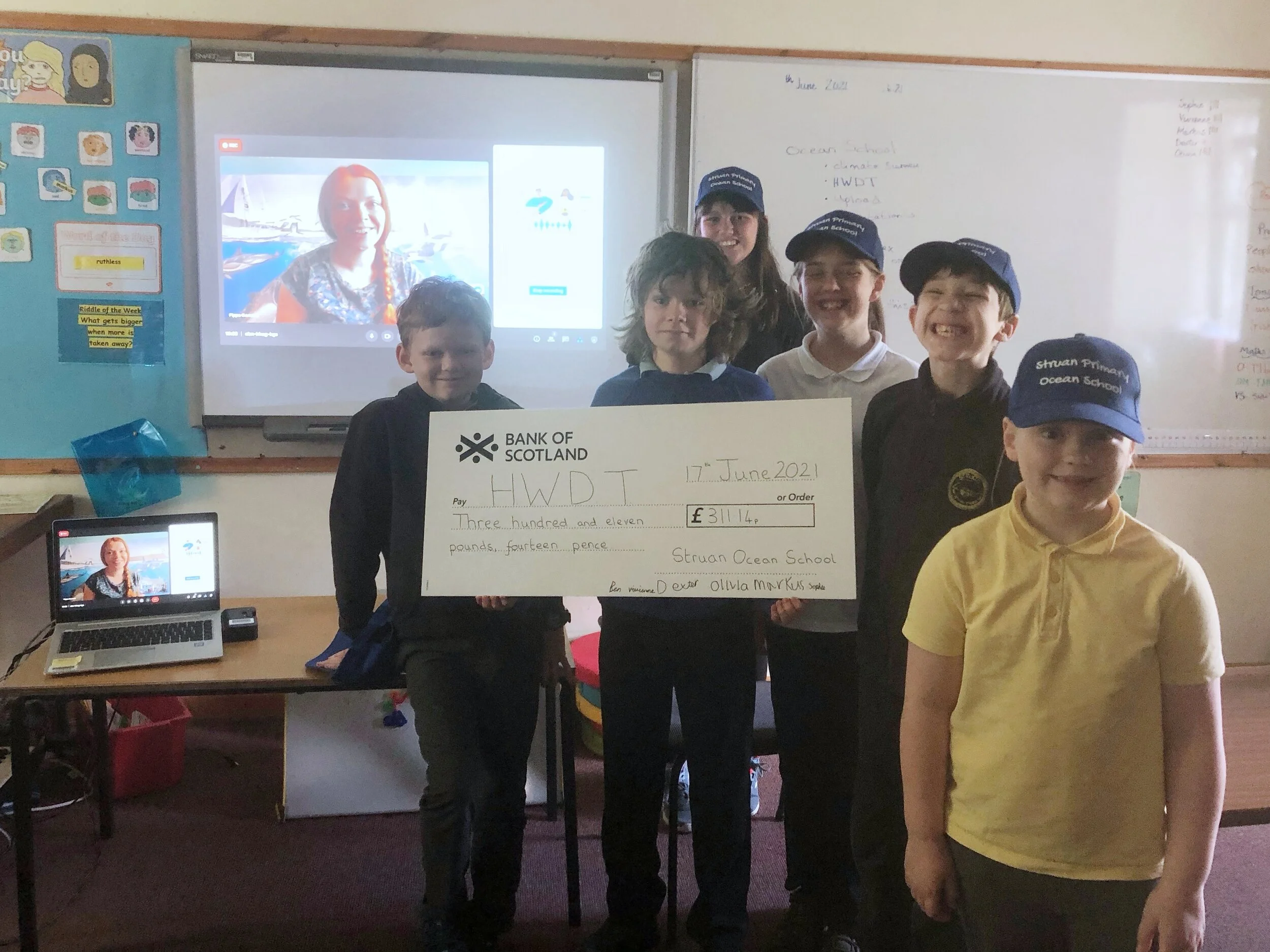 Struan Primary School Raise Over £300 for HWDT