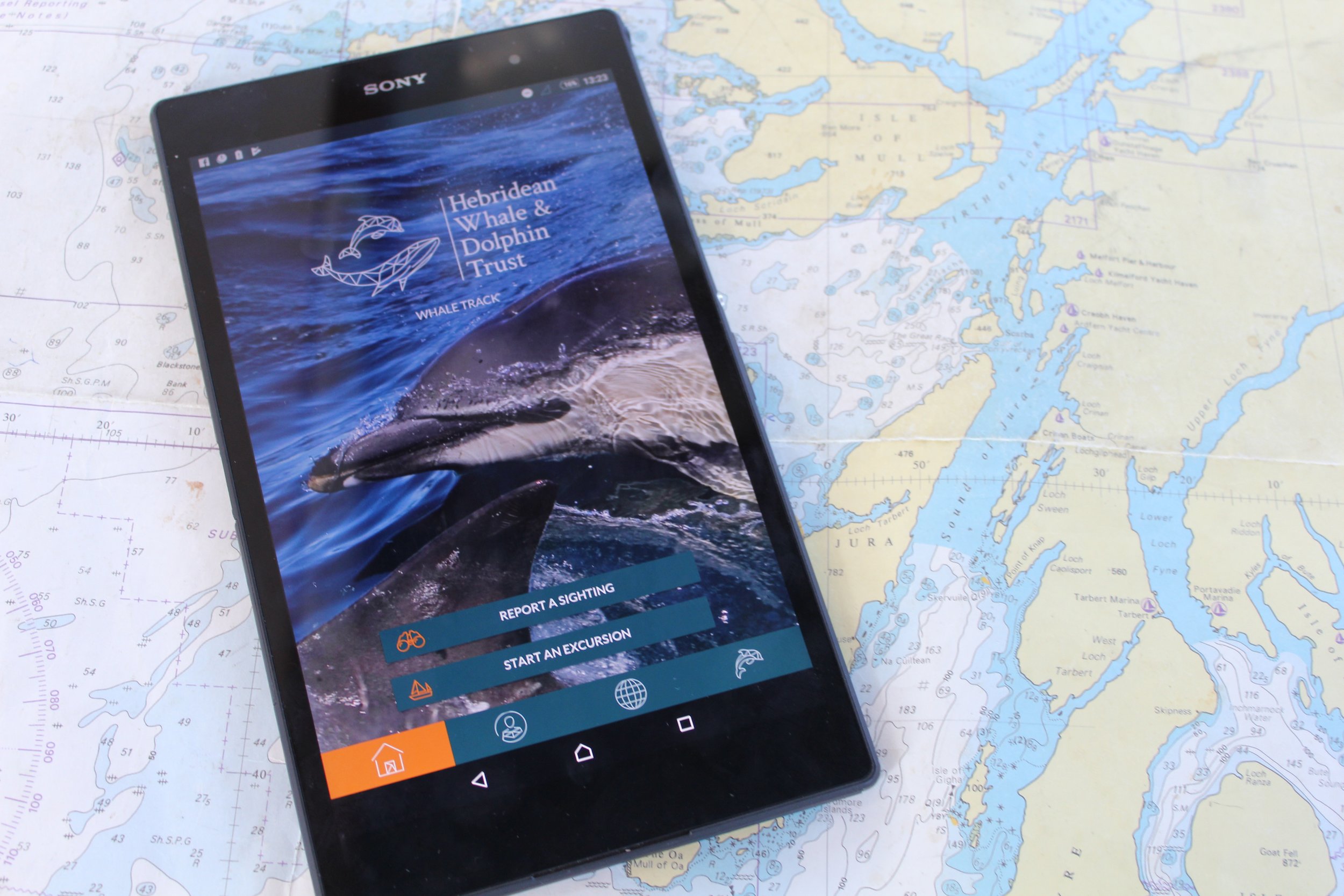  Launched in 2017, Whale Track was the  first of its kind smartphone app using the technology we all carry in our pockets to allow anyone to record sightings of marine mammals in the Hebrides.  Relaunched in 2022, it’s full of great features and real
