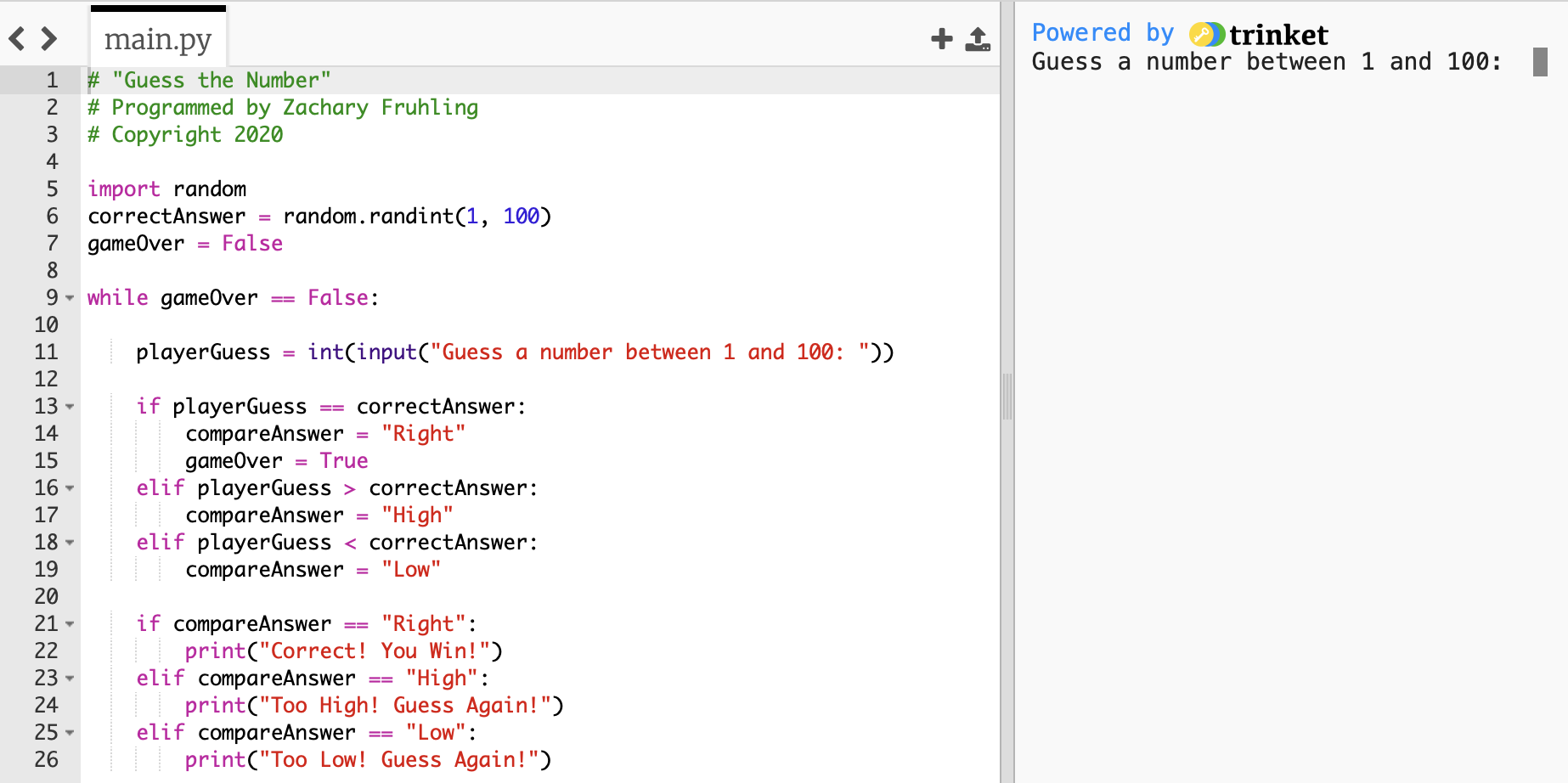 Logic and Programming: How to Program a Simple Guess-the-Number Game in ...