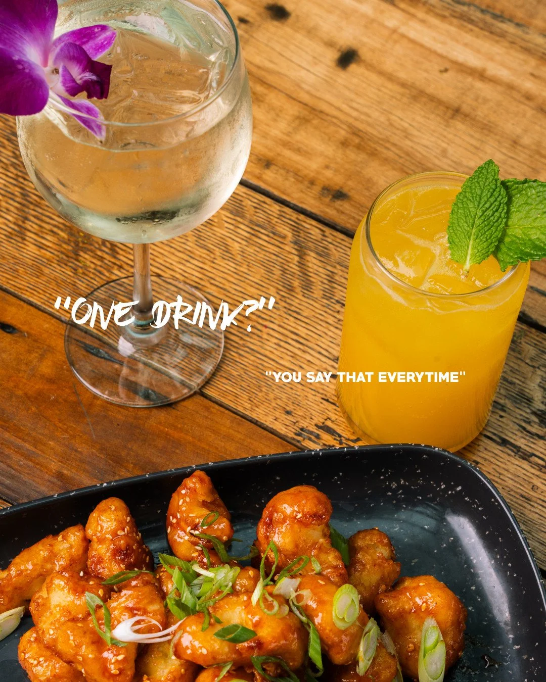It&rsquo;s never just one (cocktail or chicken bite)🍸⁠
⁠
📍207 Queens Quay W