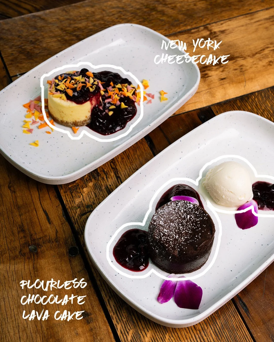 Sweet talkin’ about Cheesecake and Lava Cake, choose yours 👇