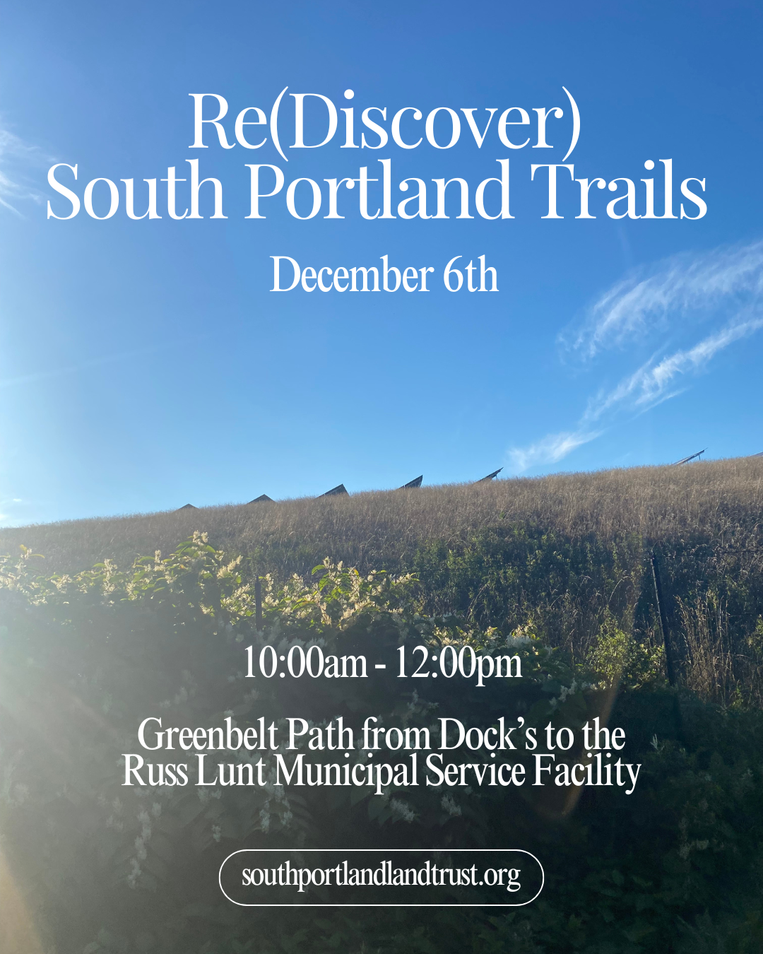 (Re)Discover South Portland Trails: The Greenbelt - Winter Biology