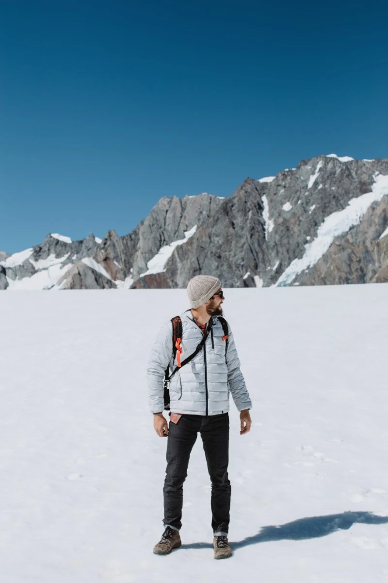 prAna New Zealand glacier hike