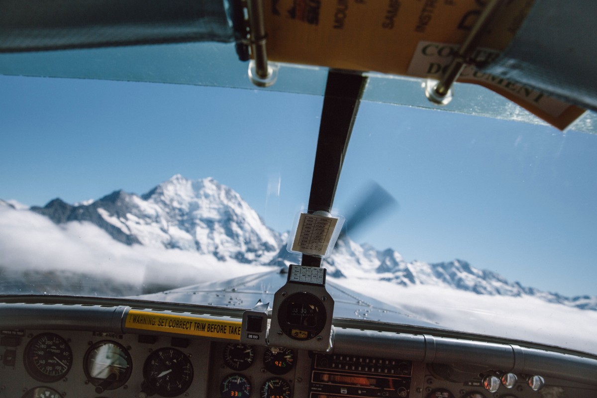 prAna New Zealand ski plane