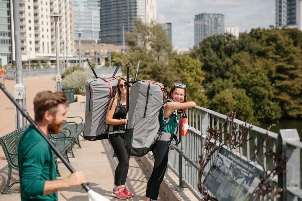 Oru Kayak on the bridge