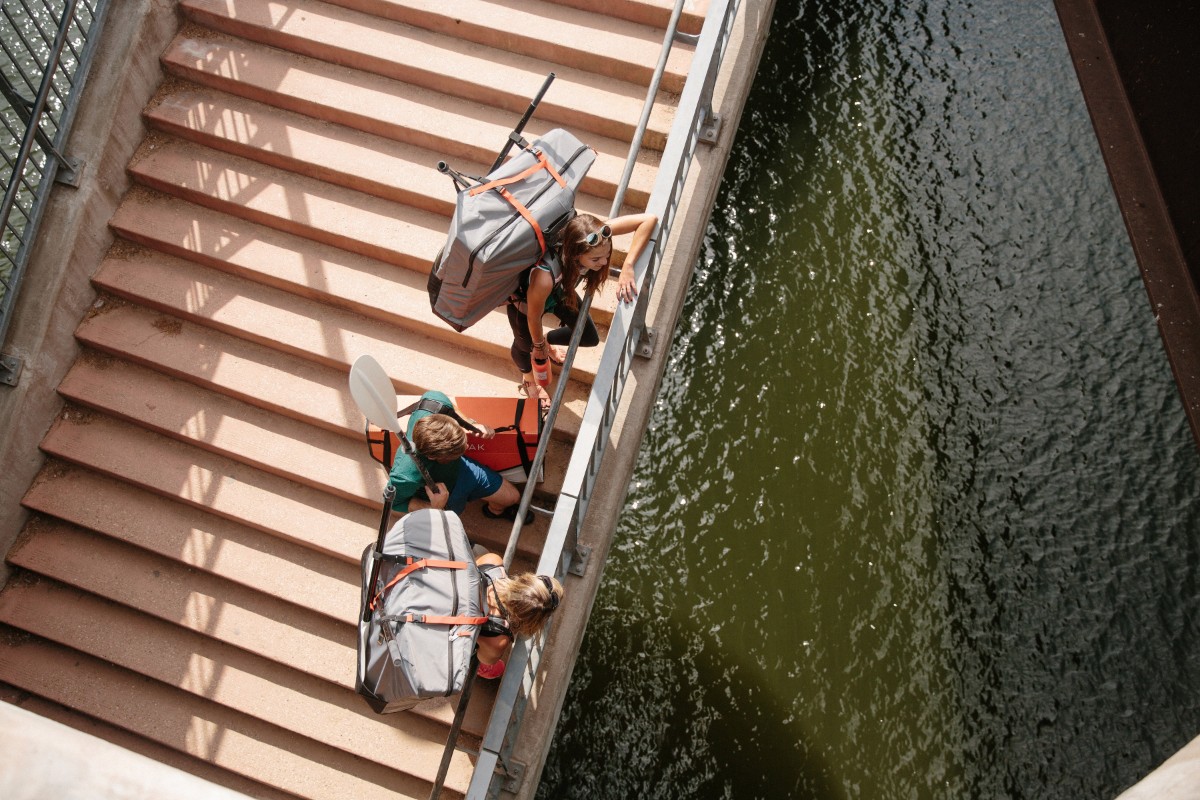 Oru Kayak stairway
