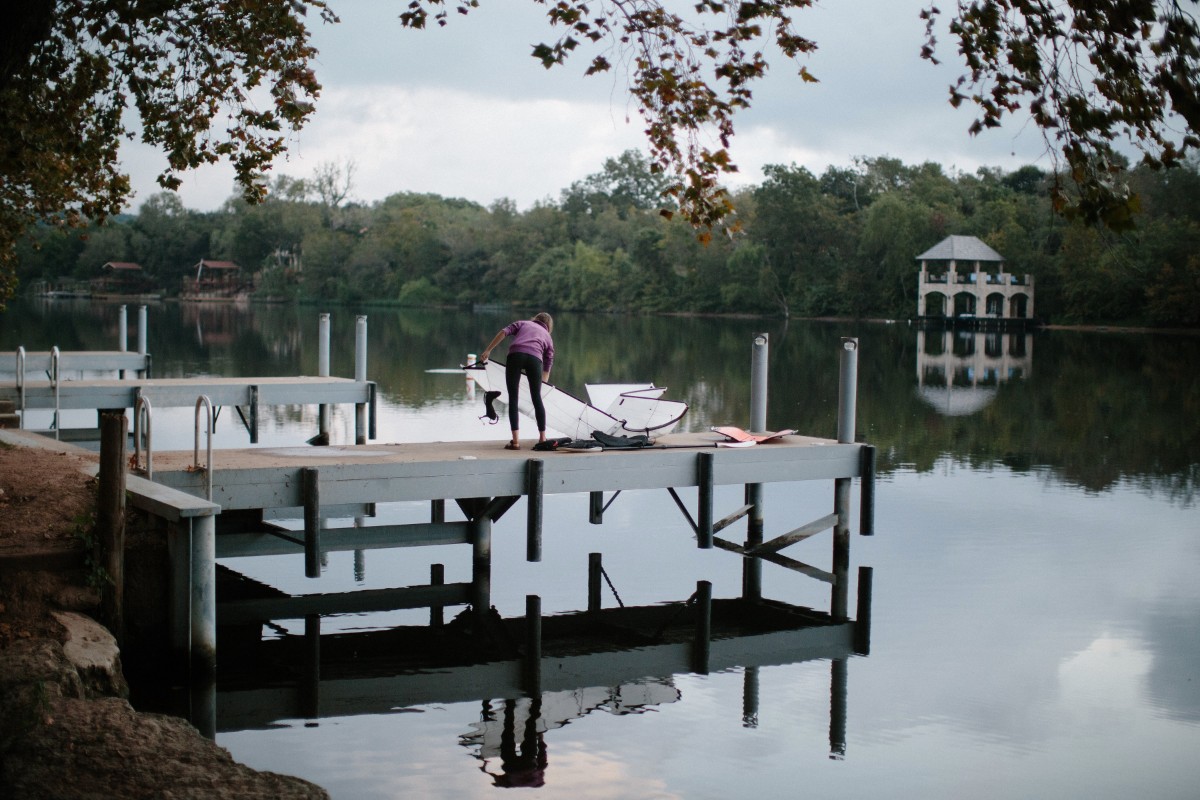 Oru Kayak on the dock
