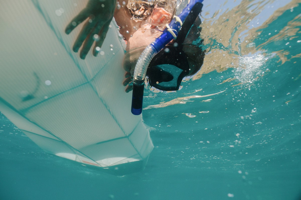 Oru Kayak snorkel man
