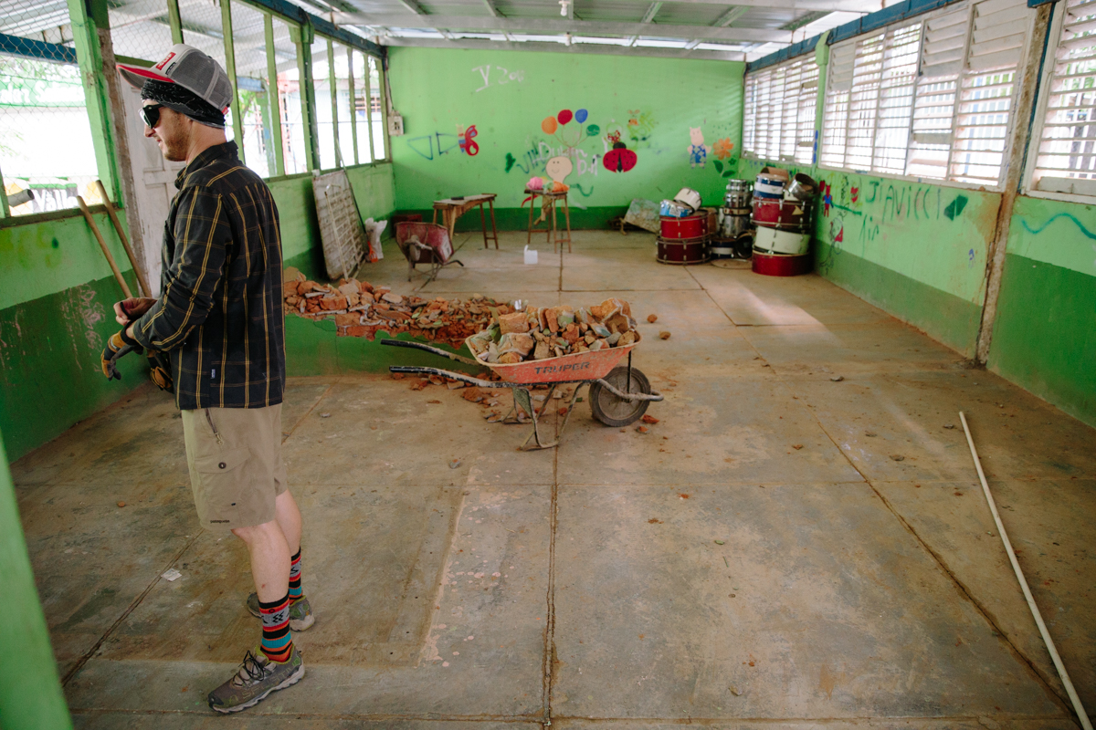 CLIF Bar Nicaragua wheelbarrow construction
