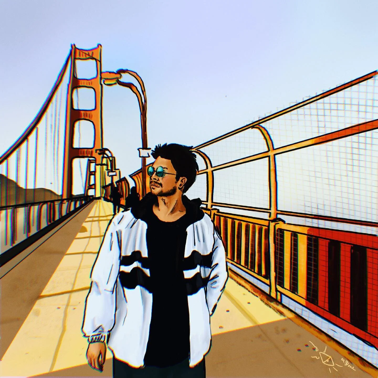 Respek to @nicolannd and her dope art style, she did this piece for me and it turned out straight 🔥. Much love ma g ❤️ keep it up!