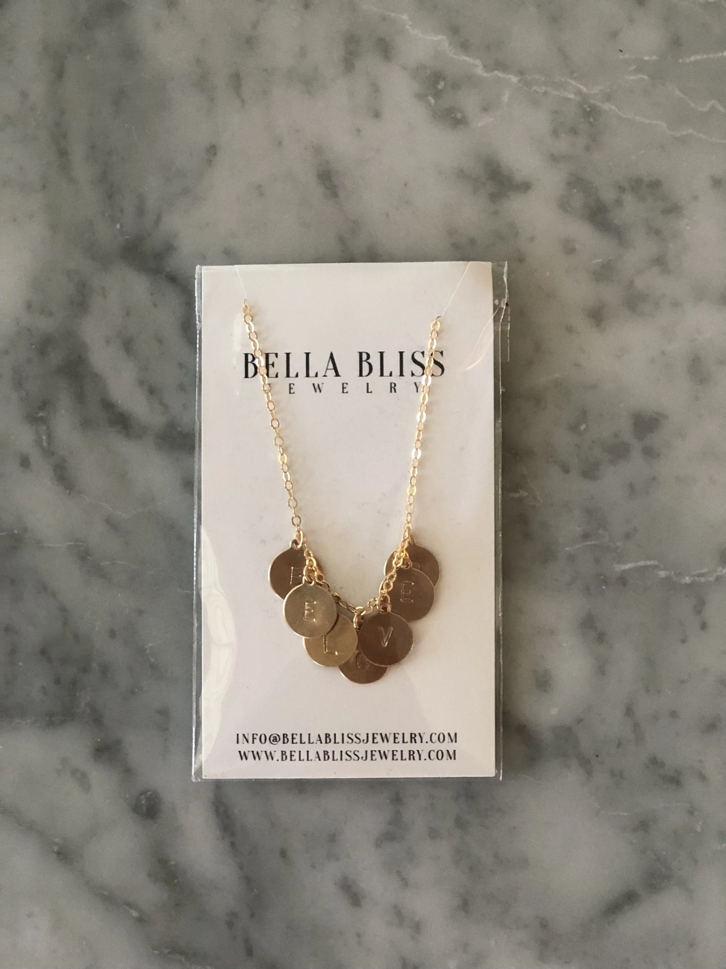 Remember you are loved with this Bella Bliss necklace