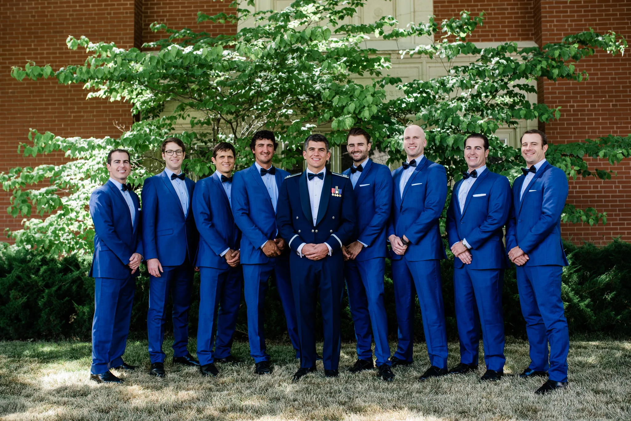 Boise Wedding Photographer // Idaho engagement photographer // PNW Engagement // Wedding // Idaho bride // Natural Couples Posing Ideas // bridal party photos // large group posing // air force wedding // elegant wedding dress // groomsmen posing // groomsmen photo // boise basque center // catholic wedding // traditional wedding // church wedding // party reception // wedding reception dancing // simple wedding ideas // getting ready wedding // inn at 500 boise // boise couples photographer // SS Photography & Design // Sadie Shirts