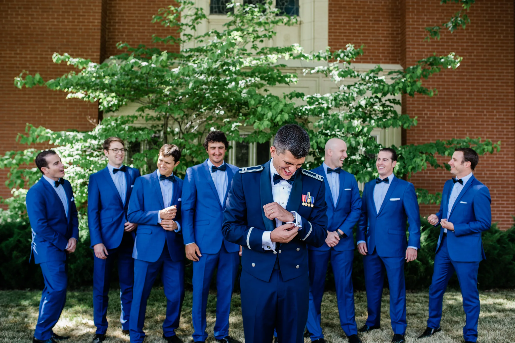Boise Wedding Photographer // Idaho engagement photographer // PNW Engagement // Wedding // Idaho bride // Natural Couples Posing Ideas // bridal party photos // large group posing // air force wedding // elegant wedding dress // groomsmen posing // groomsmen photo // boise basque center // catholic wedding // traditional wedding // church wedding // party reception // wedding reception dancing // simple wedding ideas // getting ready wedding // inn at 500 boise // boise couples photographer // SS Photography & Design // Sadie Shirts