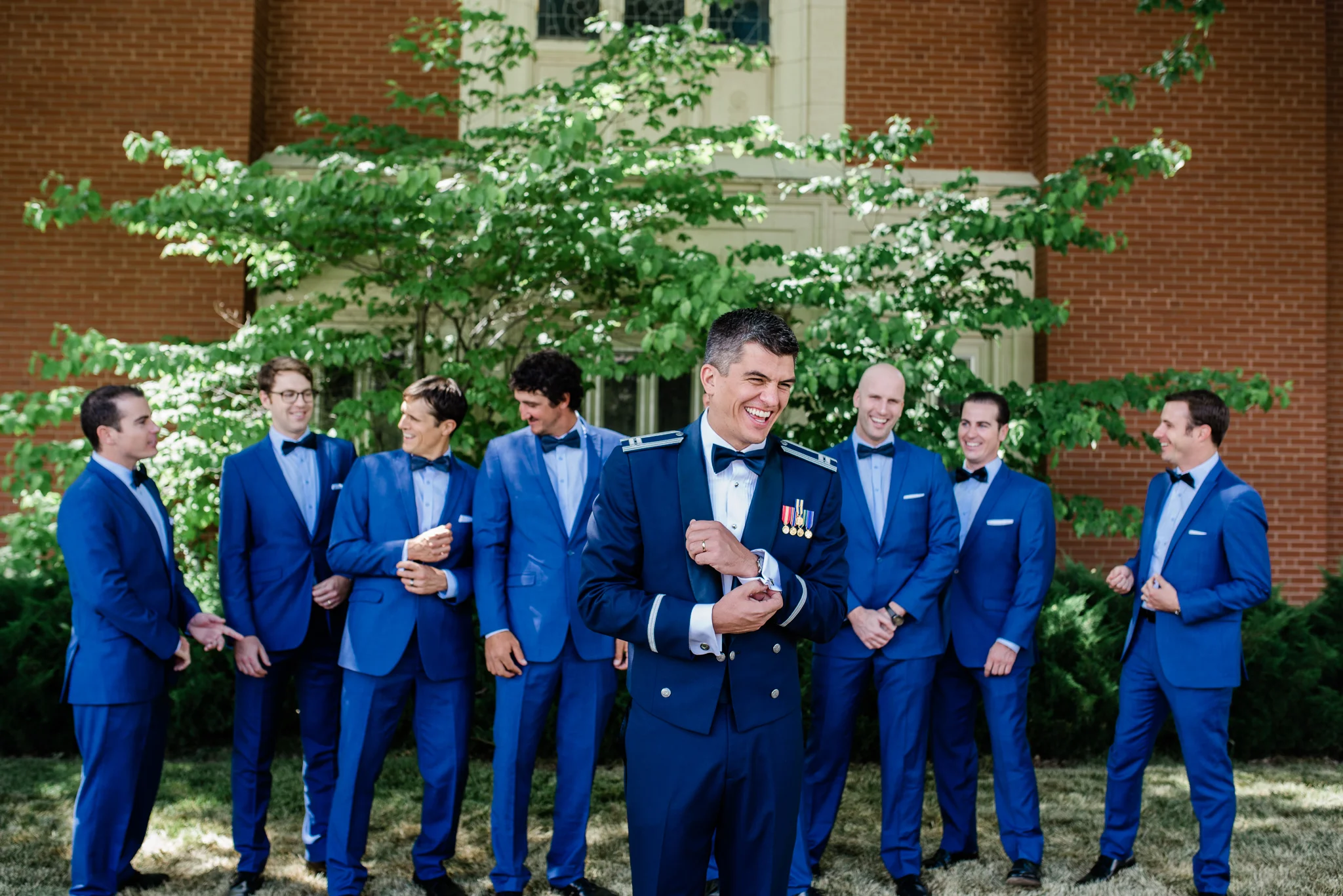 Boise Wedding Photographer // Idaho engagement photographer // PNW Engagement // Wedding // Idaho bride // Natural Couples Posing Ideas // bridal party photos // large group posing // air force wedding // elegant wedding dress // groomsmen posing // groomsmen photo // boise basque center // catholic wedding // traditional wedding // church wedding // party reception // wedding reception dancing // simple wedding ideas // getting ready wedding // inn at 500 boise // boise couples photographer // SS Photography & Design // Sadie Shirts