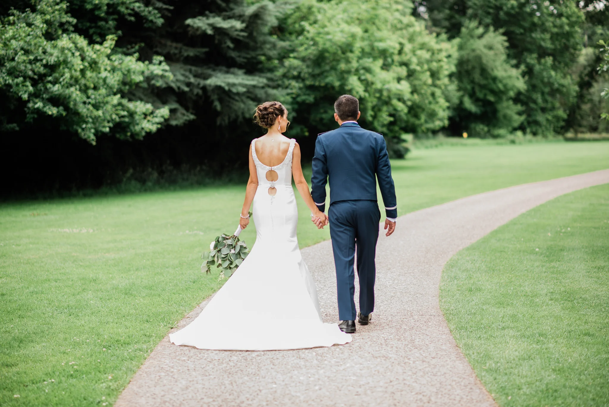 Boise Wedding Photographer // Idaho engagement photographer // PNW Engagement // Wedding // Idaho bride // Natural Couples Posing Ideas // air force wedding // Kathryn Albertson park wedding photos // elegant wedding dress // open back wedding dress // boise basque center // catholic wedding // traditional wedding // church wedding // party reception // wedding reception dancing // simple wedding ideas // inn at 500 boise // boise couples photographer // SS Photography & Design // Sadie Shirts 