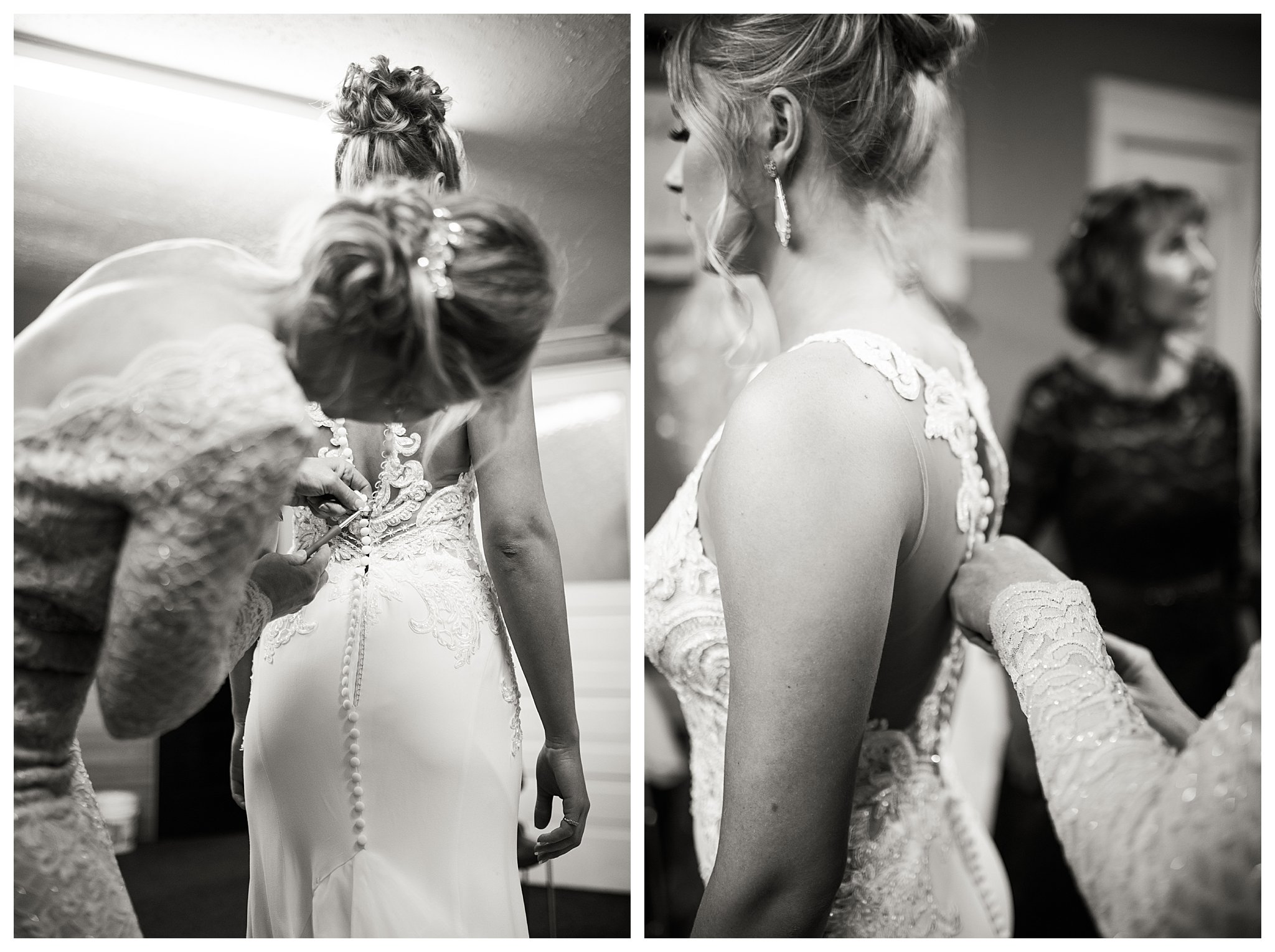Boise Wedding Photographer, Idaho Wedding Photographer, candlelit wedding, Father daughter first look, first look ideas, plum and gold wedding colors, winter wedding, Indoor Photography, lace wedding dress, wedding updo, sentimental wedding ideas, documentary wedding photographer, wedding photography, large group wedding