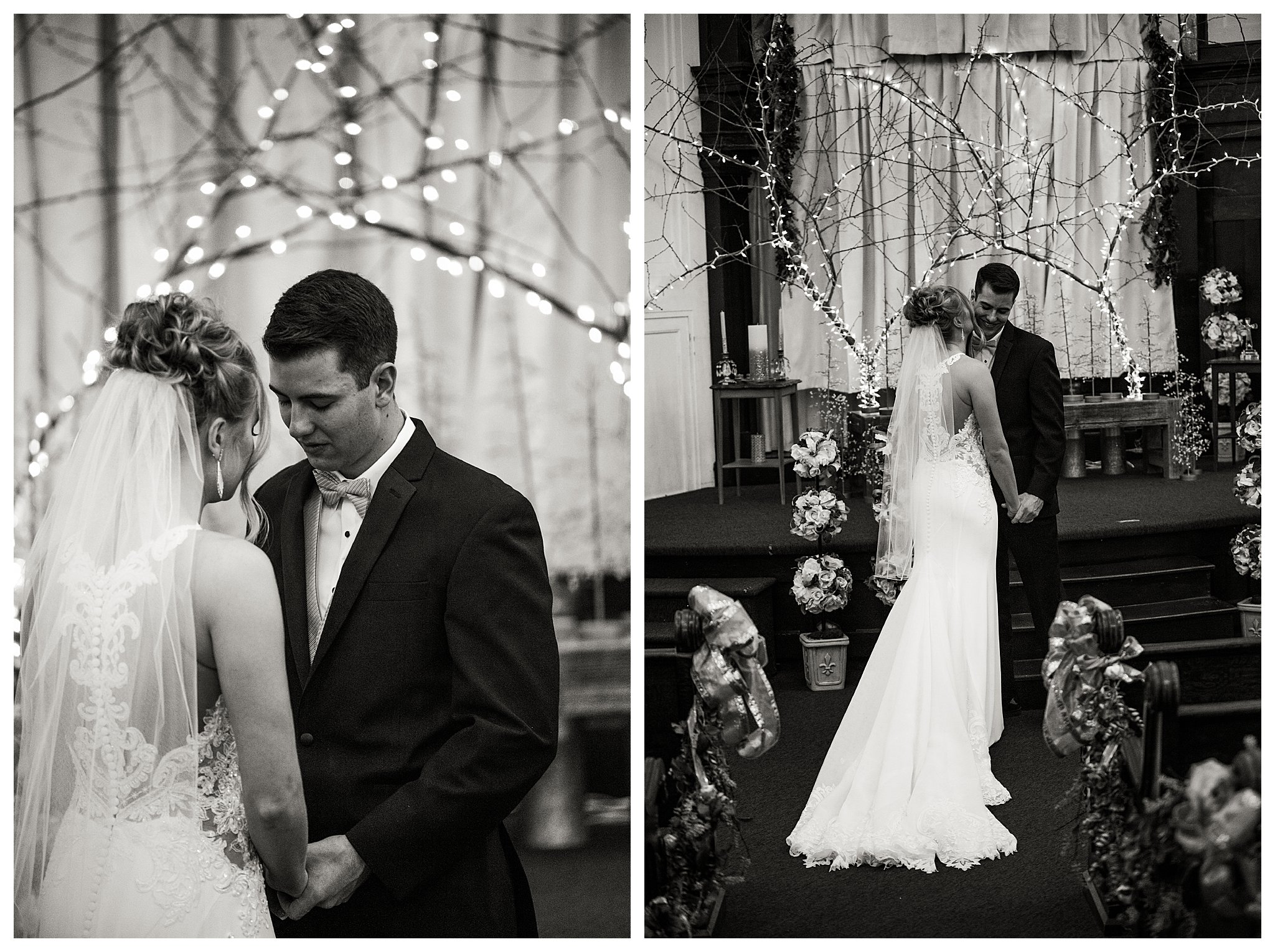 Boise Wedding Photographer, Idaho Wedding Photographer, candlelit wedding, Father daughter first look, first look ideas, plum and gold wedding colors, winter wedding, Indoor Photography, lace wedding dress, wedding updo, sentimental wedding ideas, documentary wedding photographer, wedding photography, large group wedding