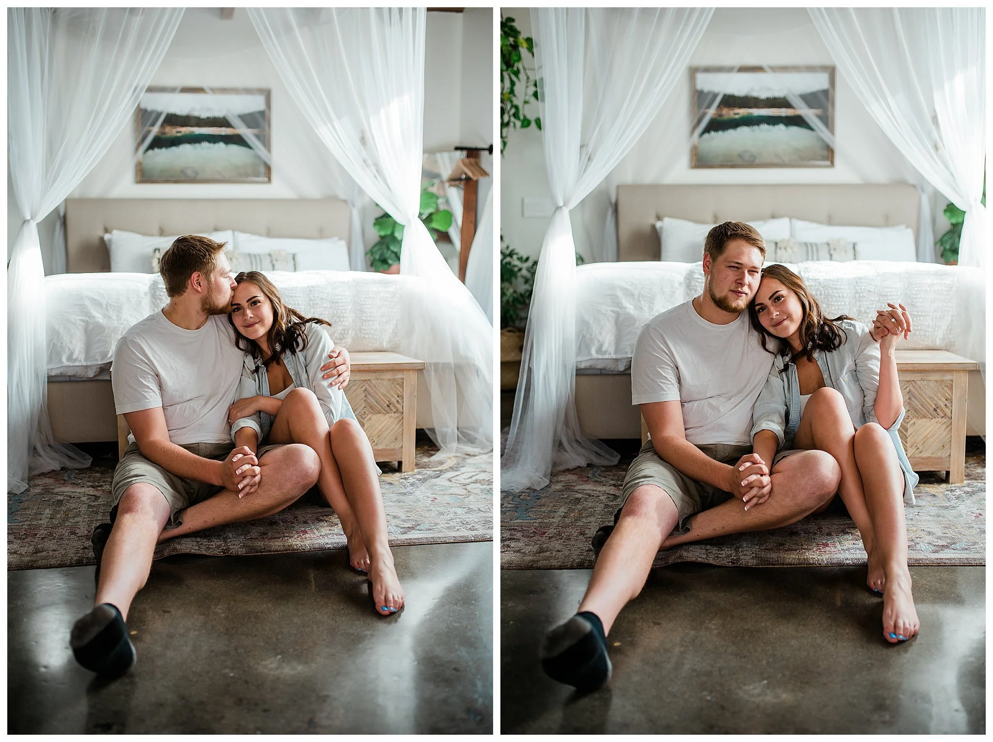 Cozy AirBnB Engagement at 26th Street Studio AirBnB in Boise — SS