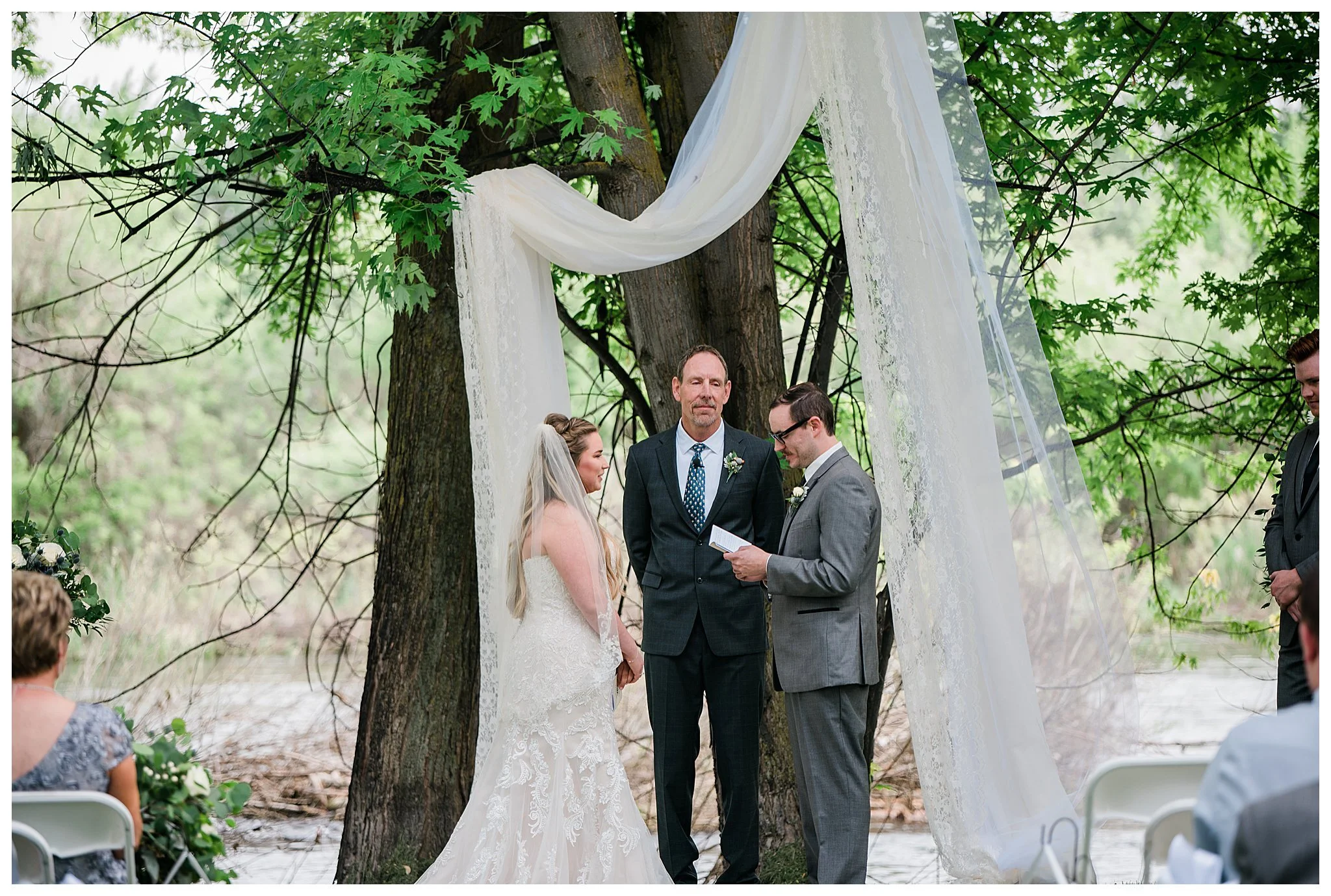 Spring Wedding at the White Willow Estate featuring Corndogs and