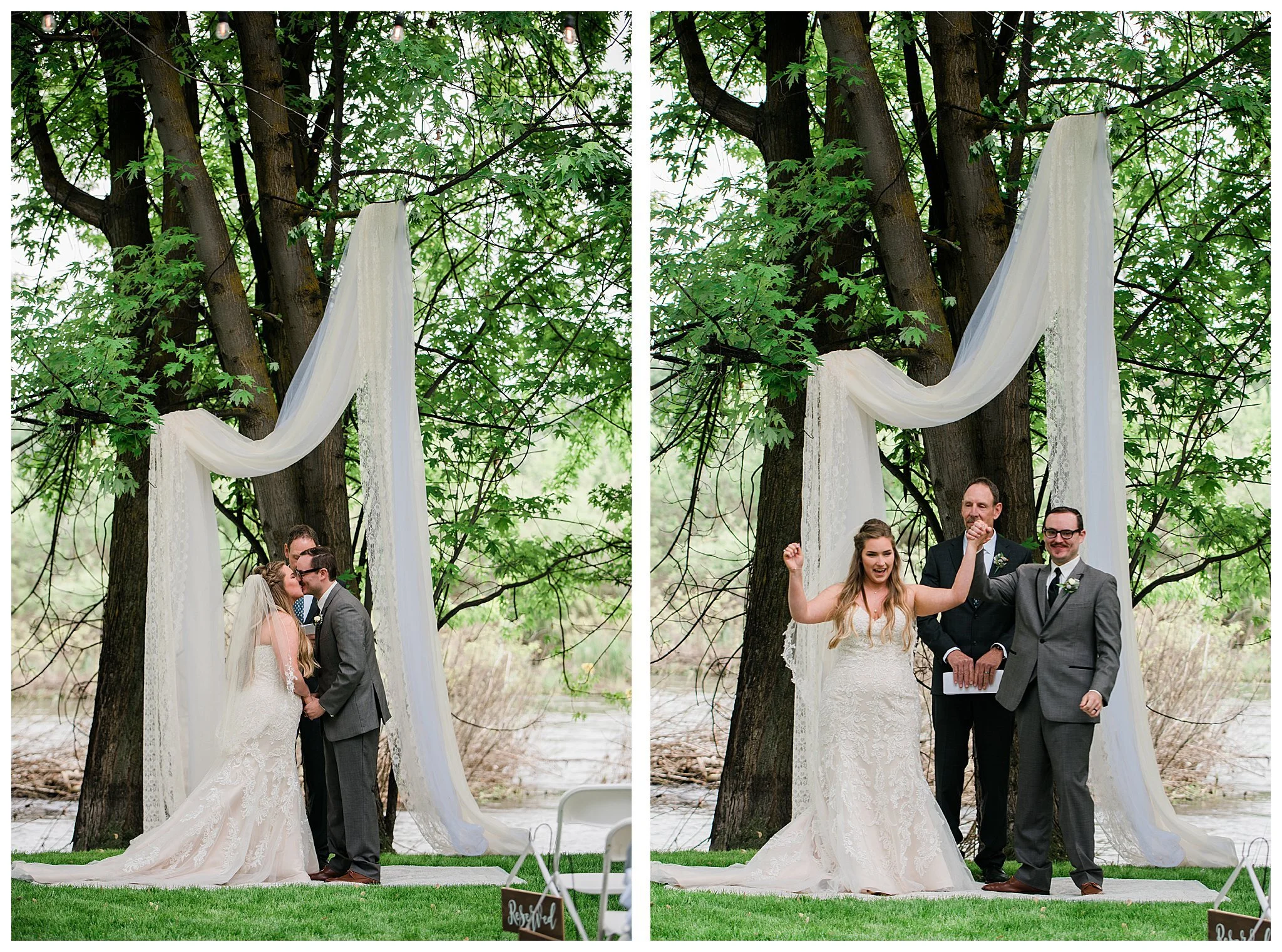 Spring Wedding at the White Willow Estate featuring Corndogs and