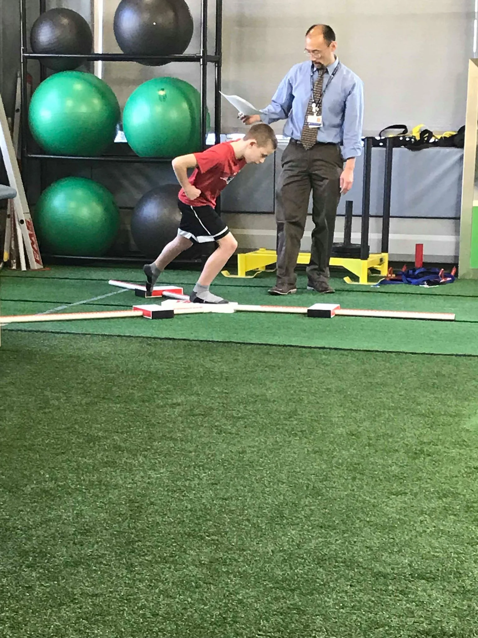 Cameron being tested for clearance - he passed!