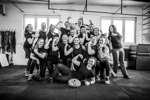 Uppsala Rugby Football Club senior team. Picture taken by Peter Trajkovski. Lene in the front.