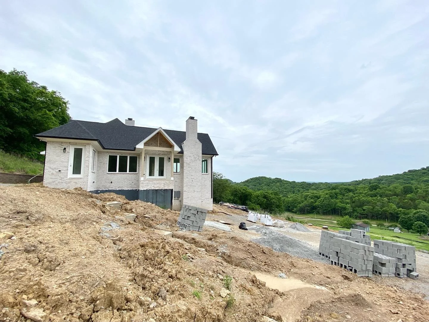 ✨The views at this job site truly never gets old! We&rsquo;re so excited to be in the final phases of this custom build✨