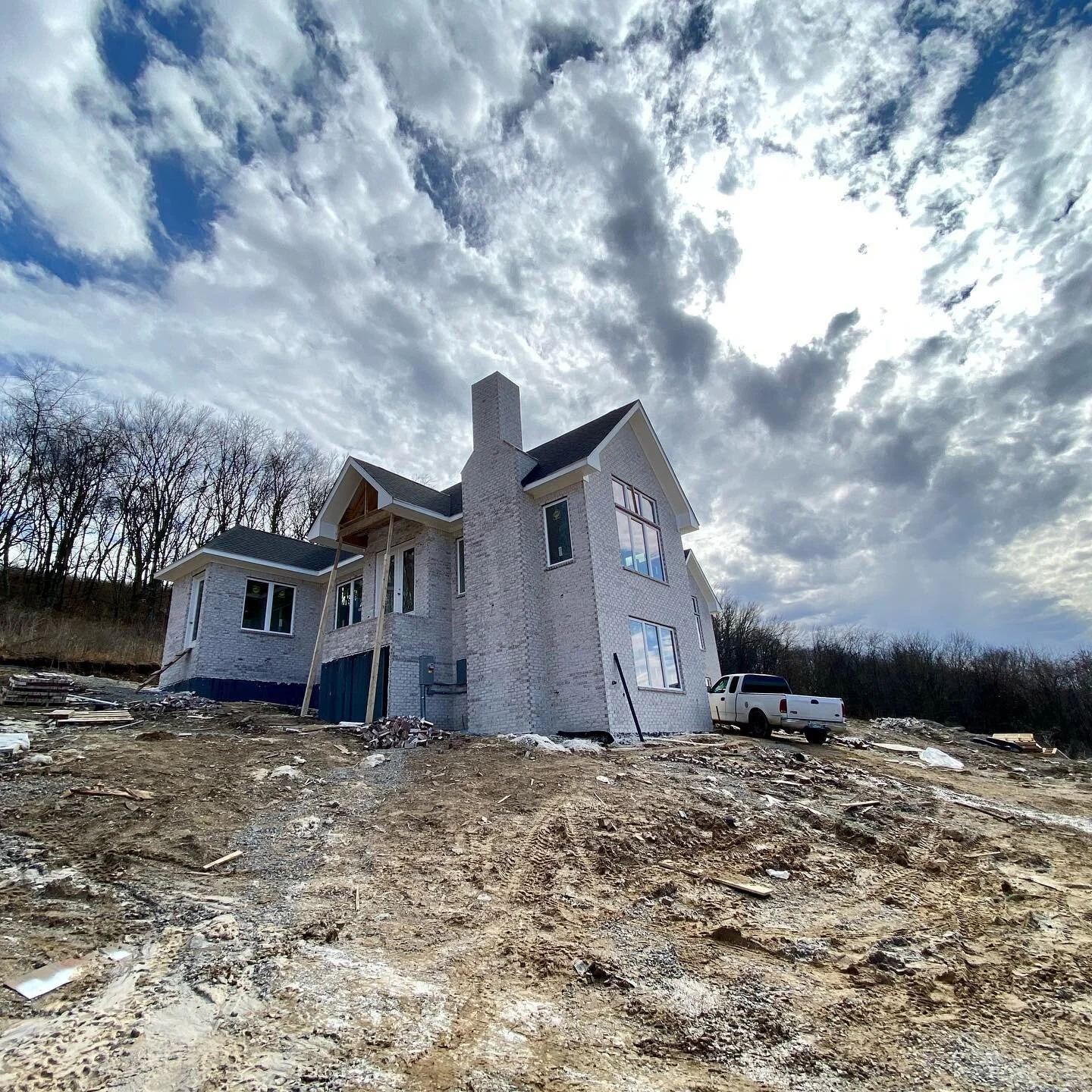✨The views at our newest custom home are absolutely stunning! We are loving how this job is coming together✨