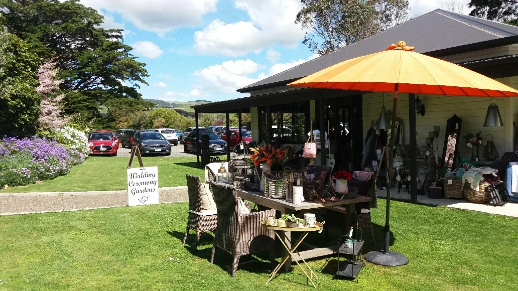 Shop and car park very busy during the High Tea event