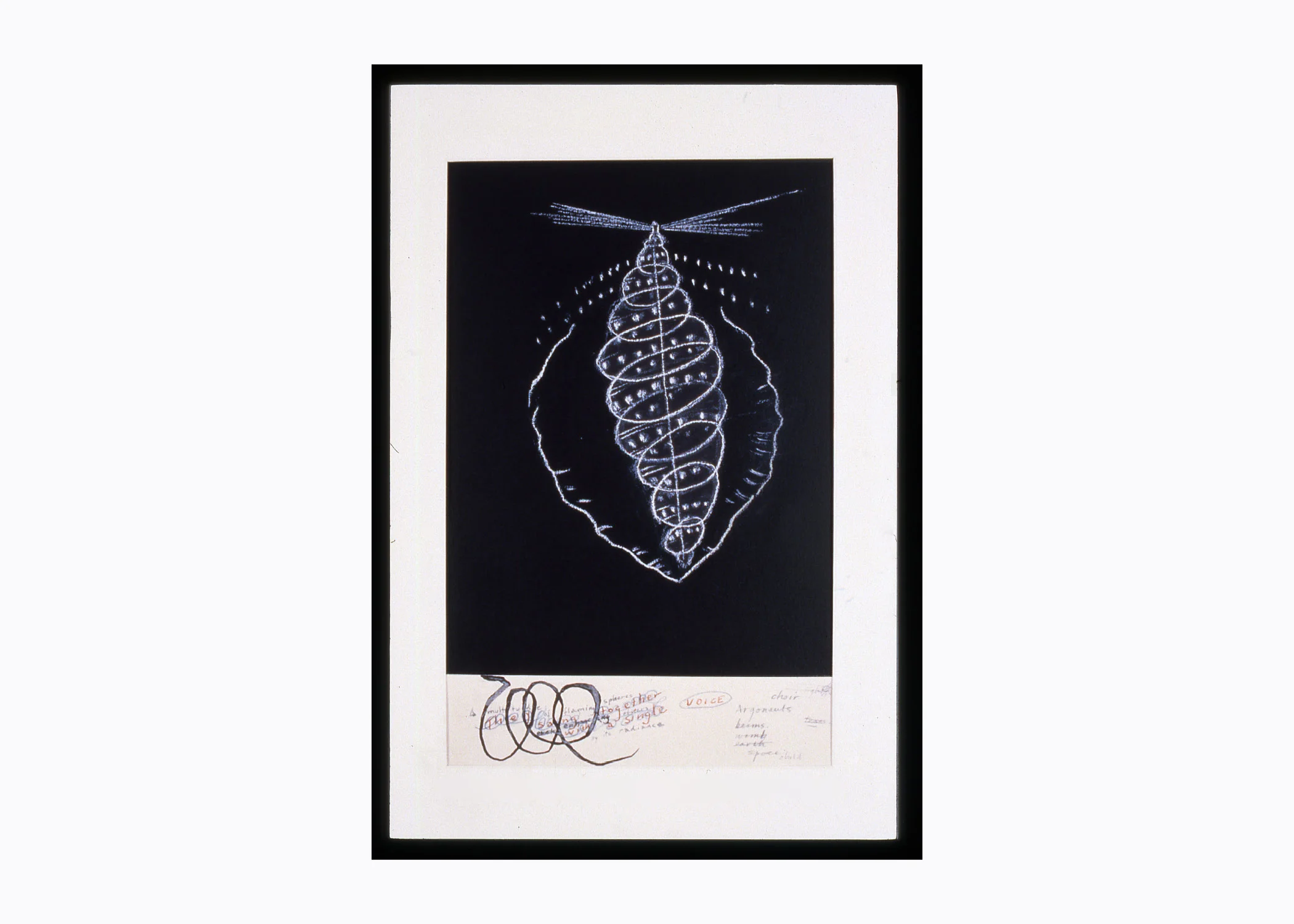Keith Mitchell, Study I, 1990, mixed media, framed