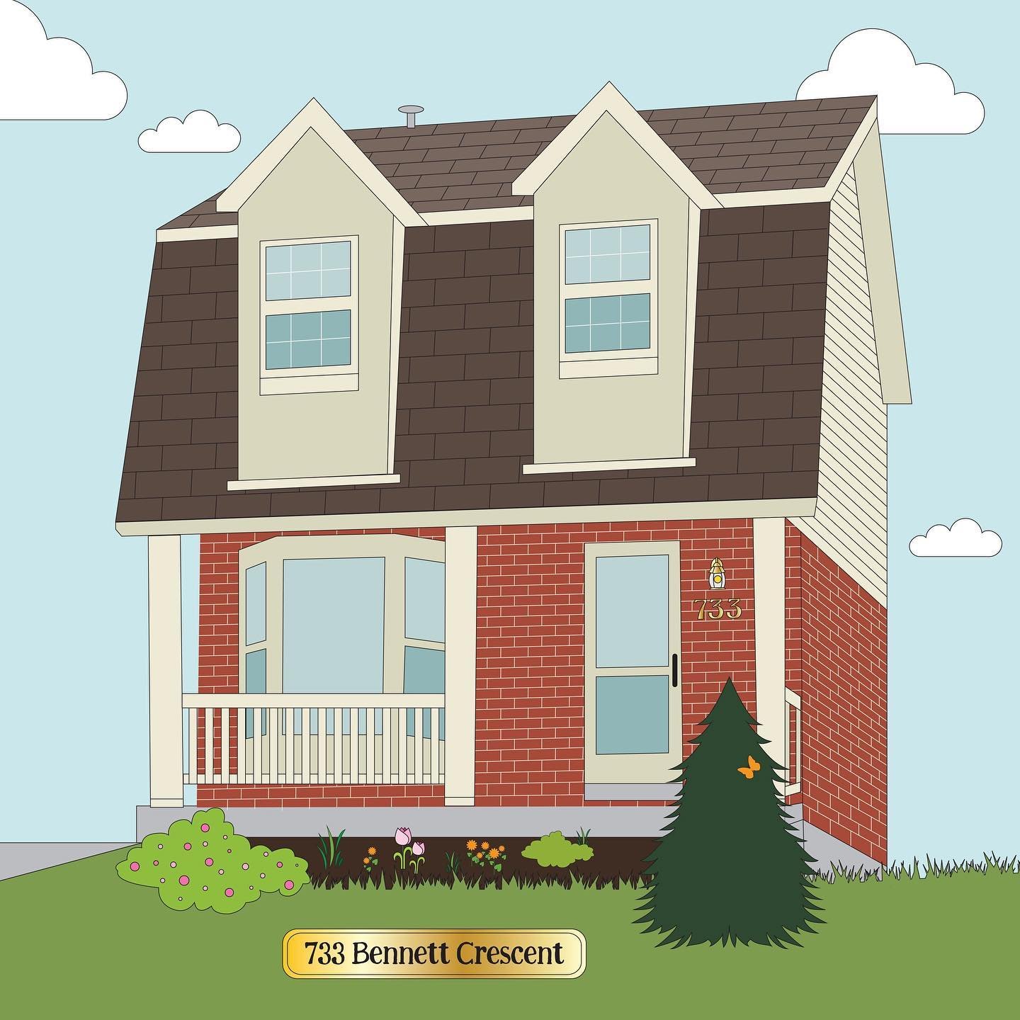 Mother's Day - less than a month away! Wanna cement your place as your mom's favourite kid? Easy! Give her a custom house portrait of your childhood home. 

This is a drawing of the house I grew up in that I gifted my mum a few years ago. I remember 