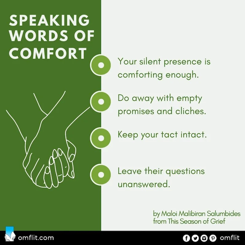 Speaking words of comfort