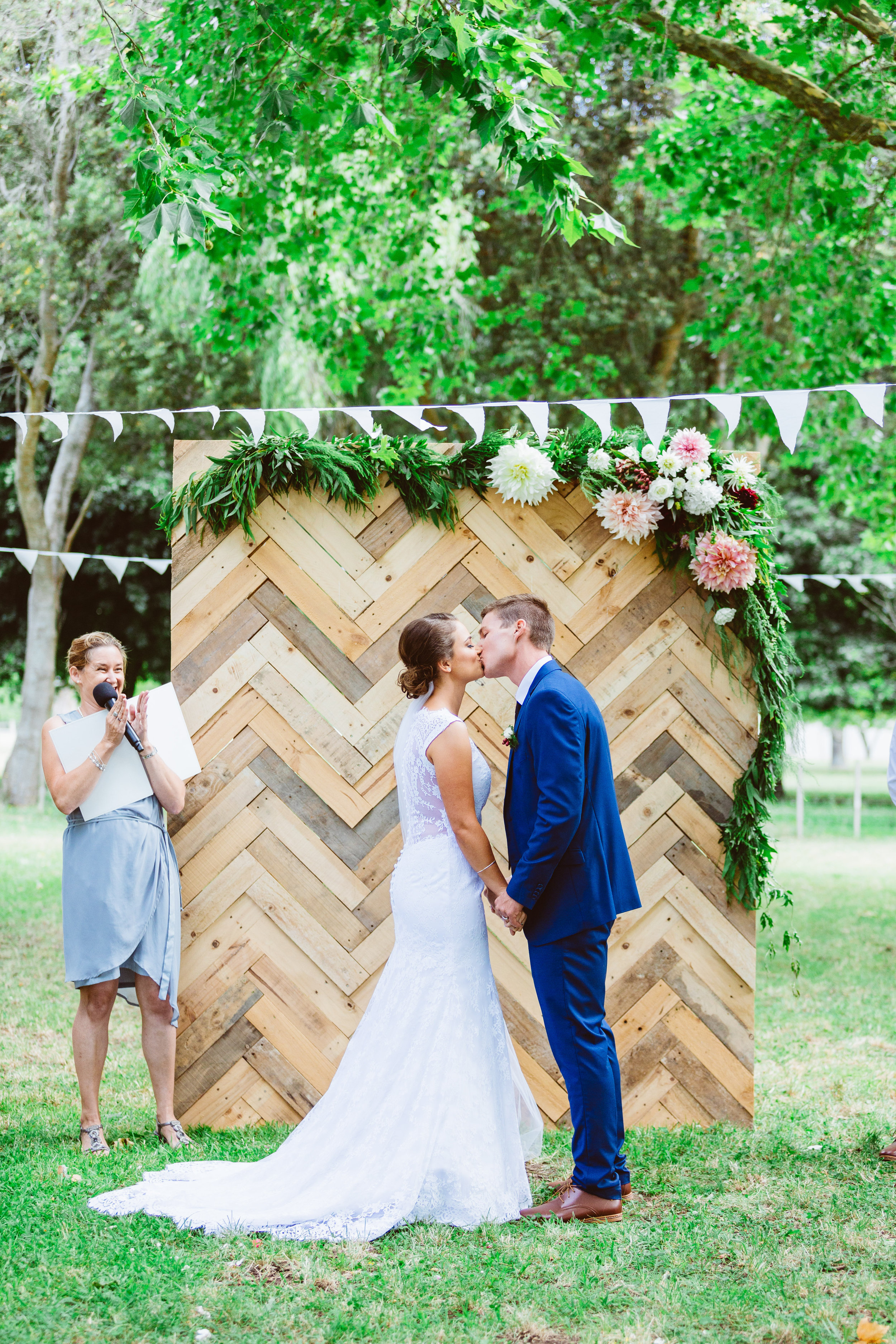 Wooden Chevron Backdrop