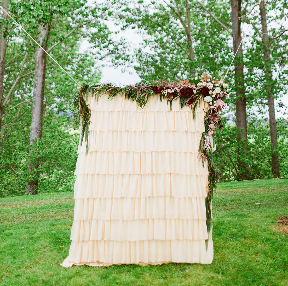 Layered Ruffle Backdrop