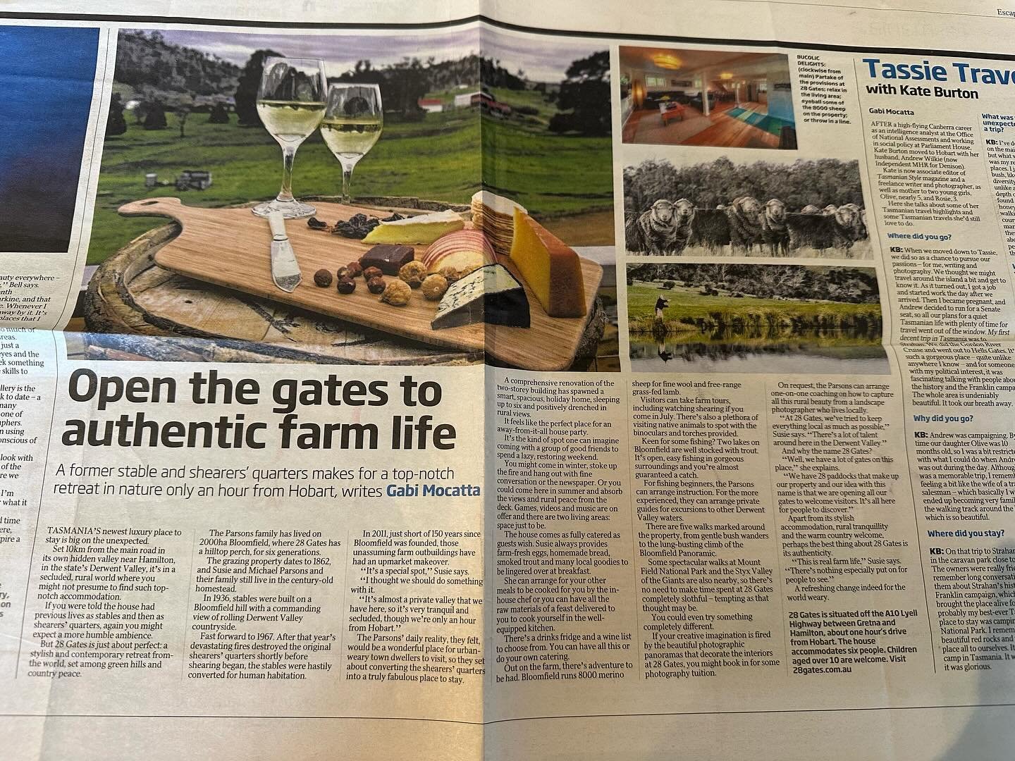 Came across this article today from December 2011 just after we opened &lsquo;our gates&rsquo; . What a journey it has been and still evolving. We have an exciting project happening which I will let you know soon &hellip; stay tuned. #28gates #farmst