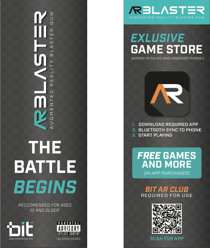 Package Design for Augmented Reality Gun