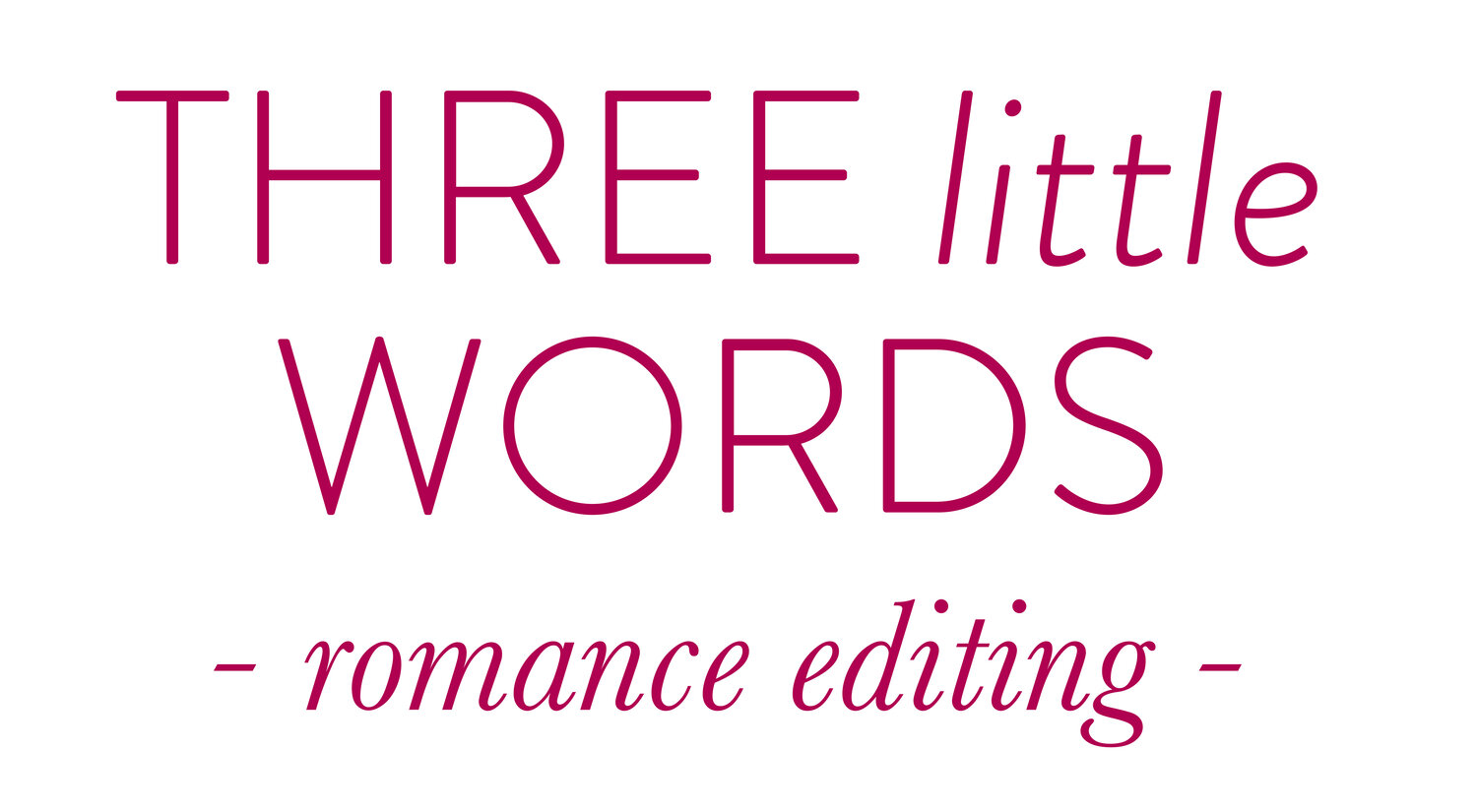 Three Little Words Romance Editing | Indie-editor for indie-authors