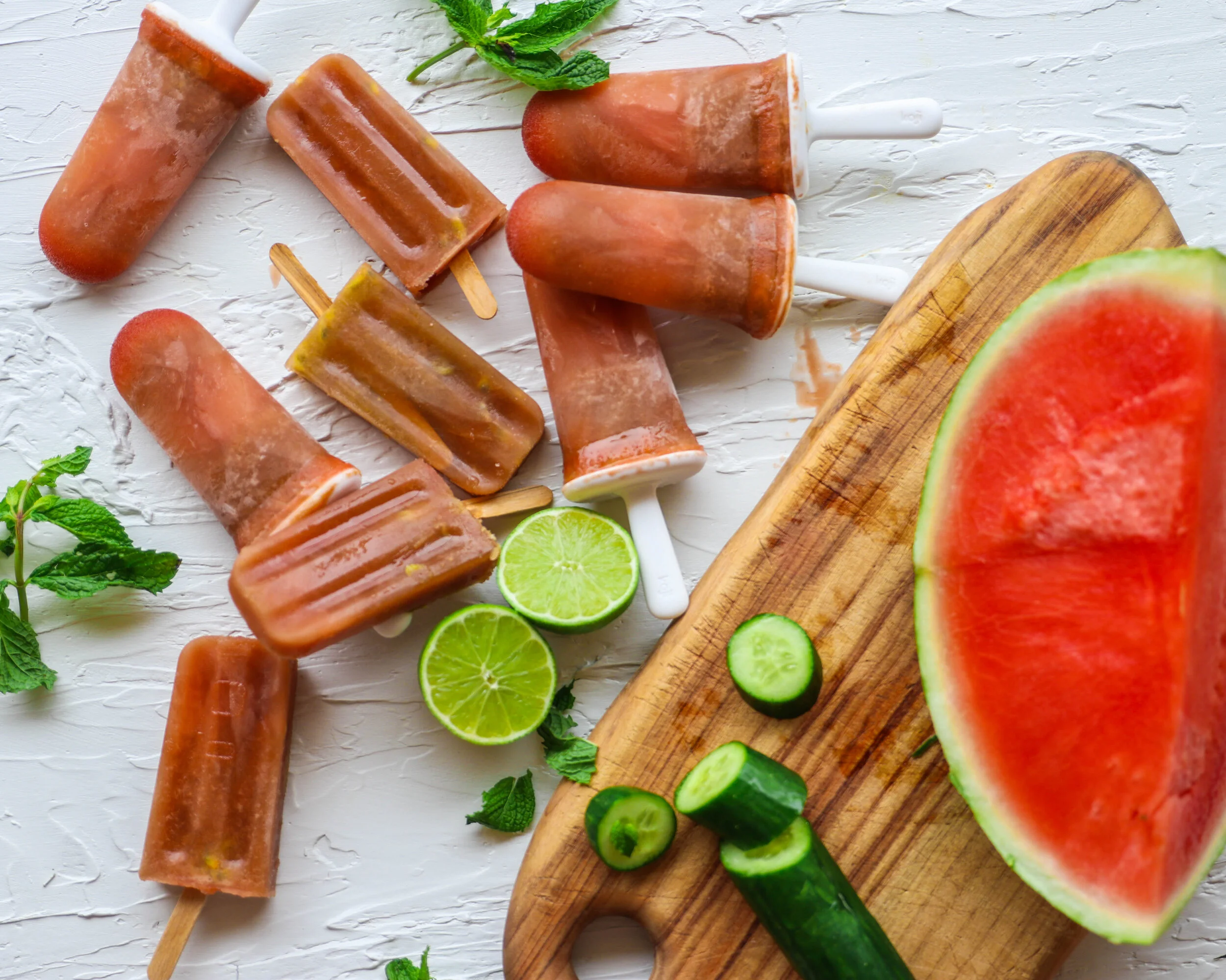Watermelon &amp; Green juice icy poles || Kids recipes 