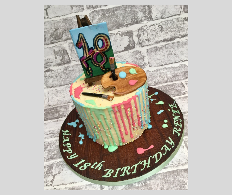 Artist inspired design 18th birthday cake.png