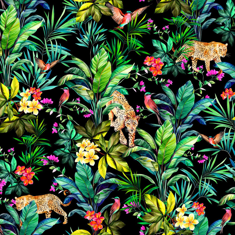 Shop Wildlife Wonderland Tropical Green Jungle Wallpaper  Morphico
