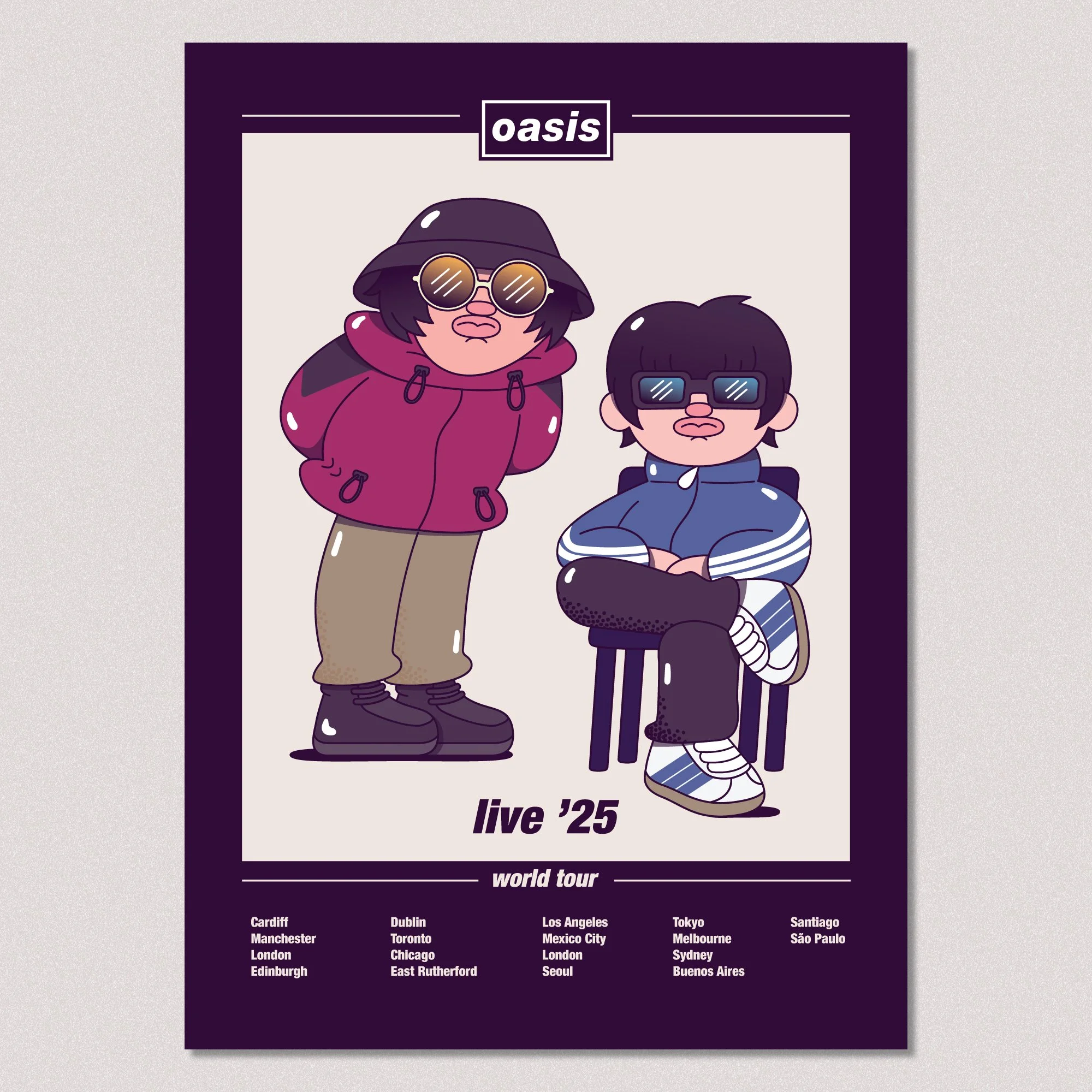 Oasis Live 25 Poster