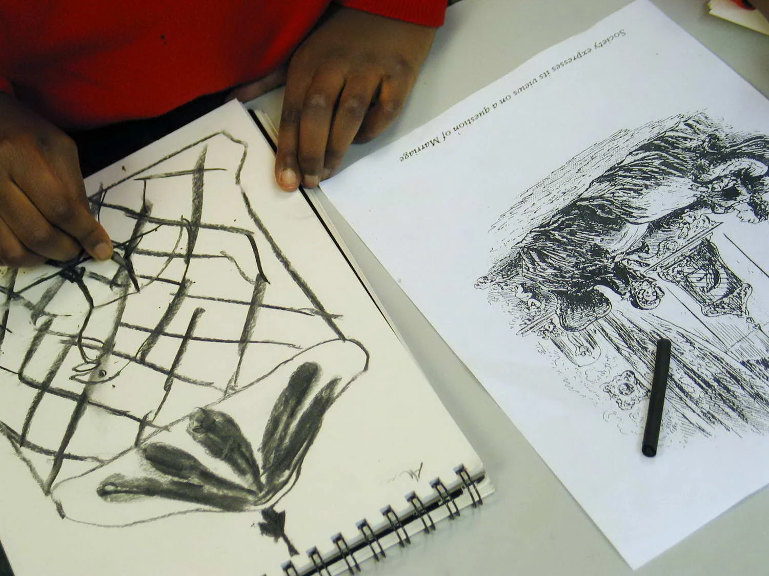  Drawing from the illustrations to Little Dorrit. 