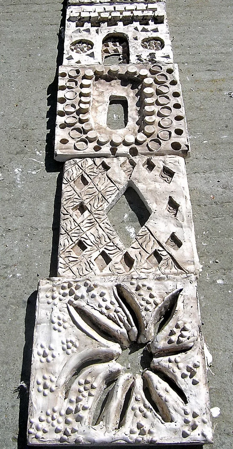 Plaster casts.