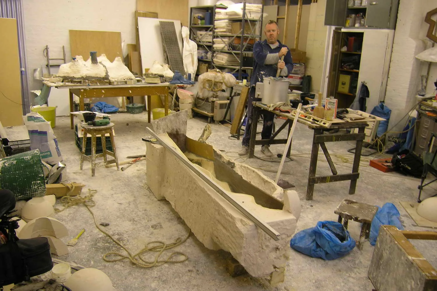  Stephen in my studio in Brentford. 