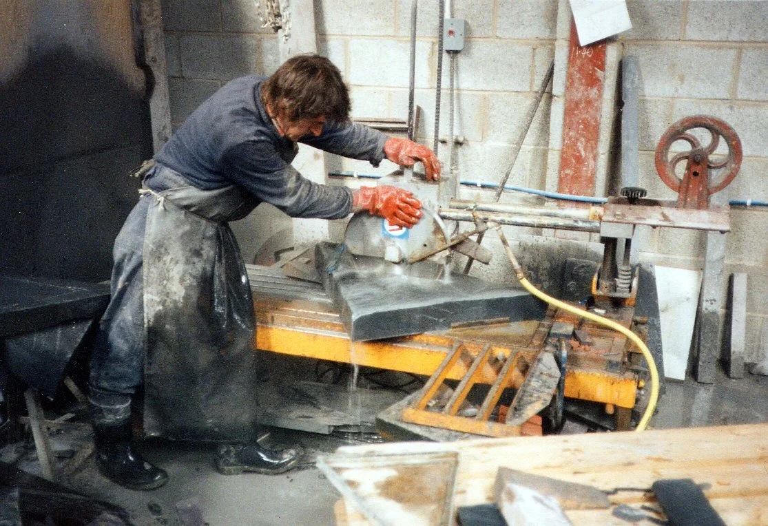  The Welsh slate was cut by Eric Scott in Blaenau Ffestiniog    