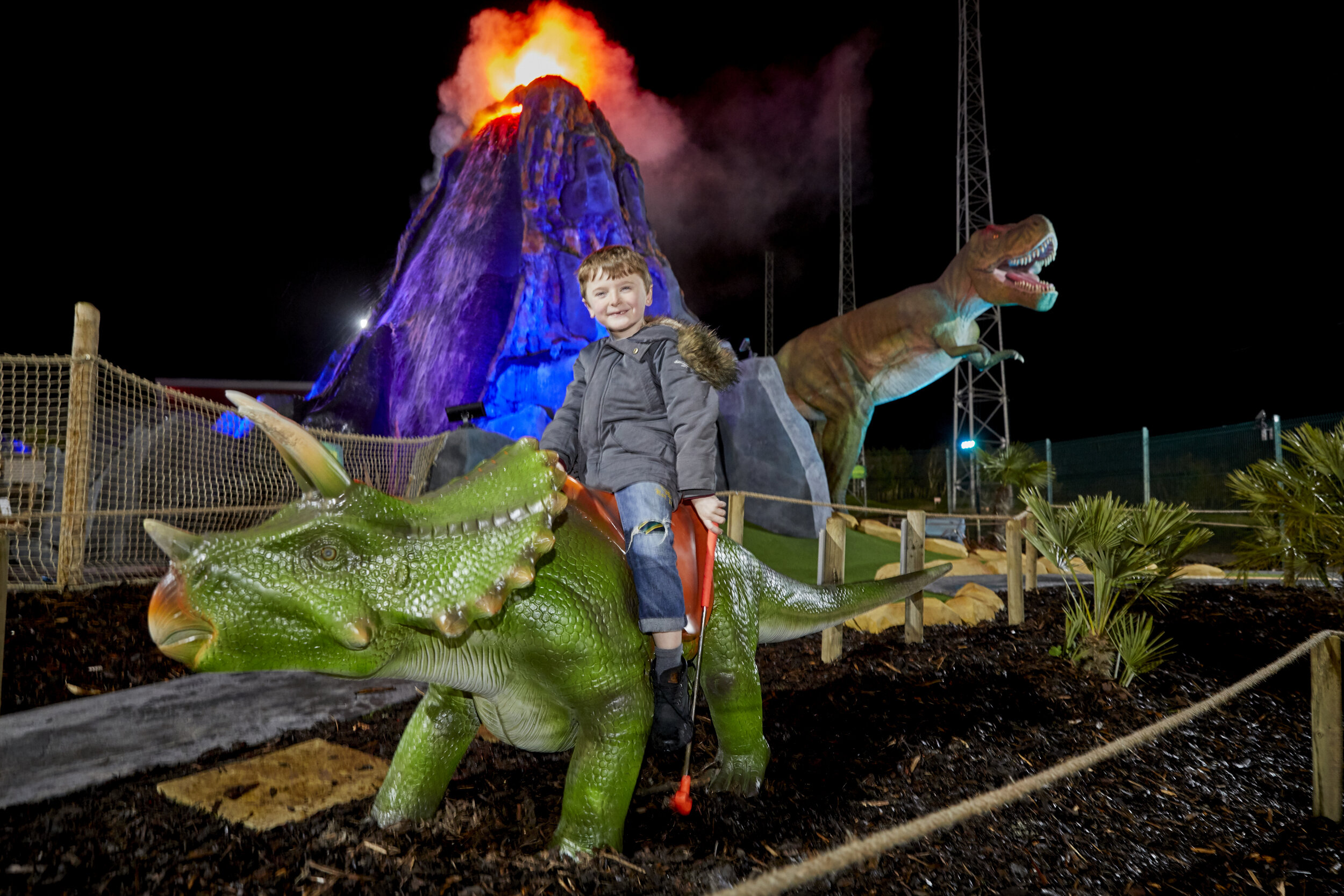 The new course features a 6 metre tall spouting Volcano, six new Dinosaurs and various selfie stations including a ride-on Dino!.JPG