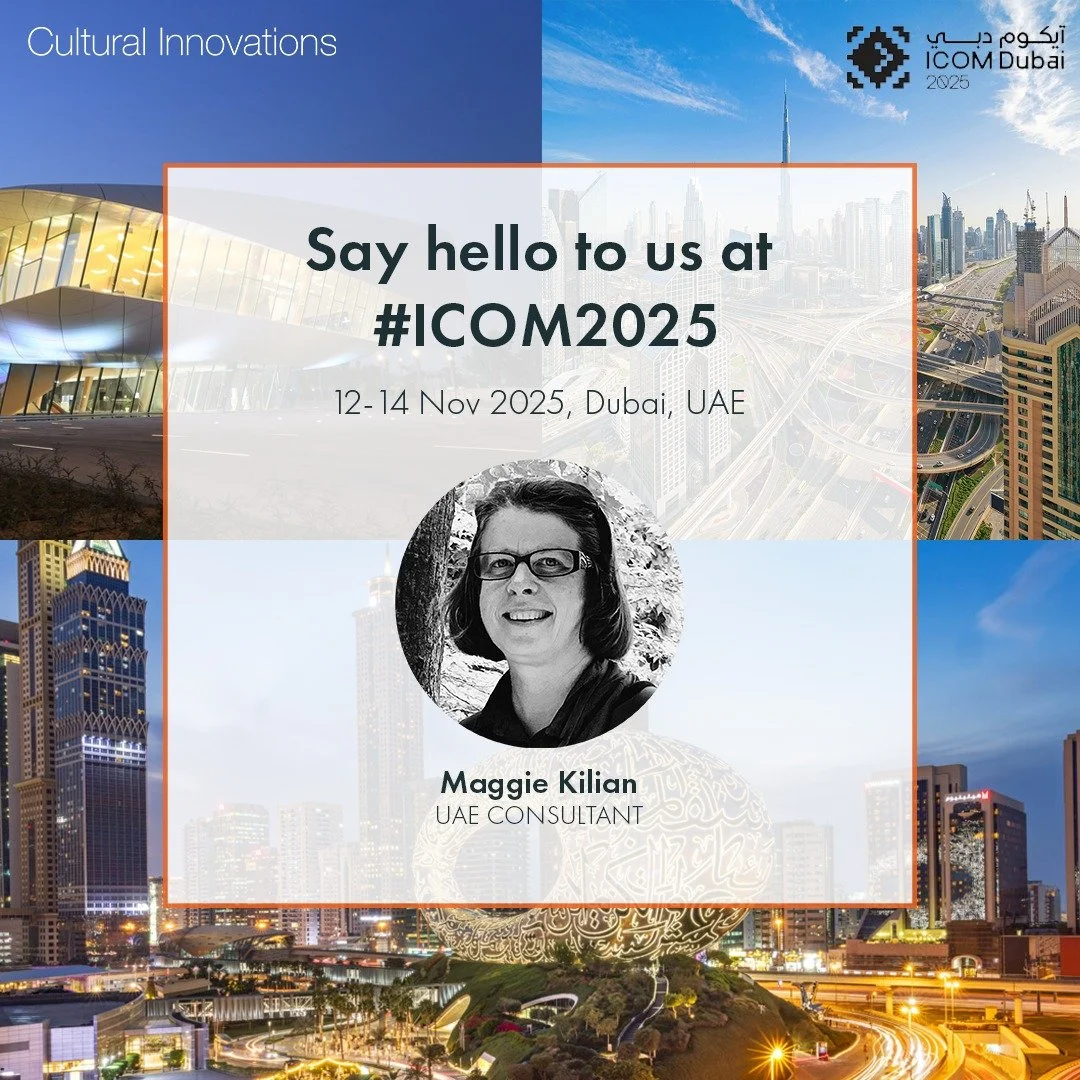 This week Maggie Kilian, our UAE Consultant, will be in Dubai for the #ICOM2025 Conference from the 12th-14th November.
 
We&rsquo;re looking forward to catching up with some familiar and new faces and engaging in discussions about the future of muse