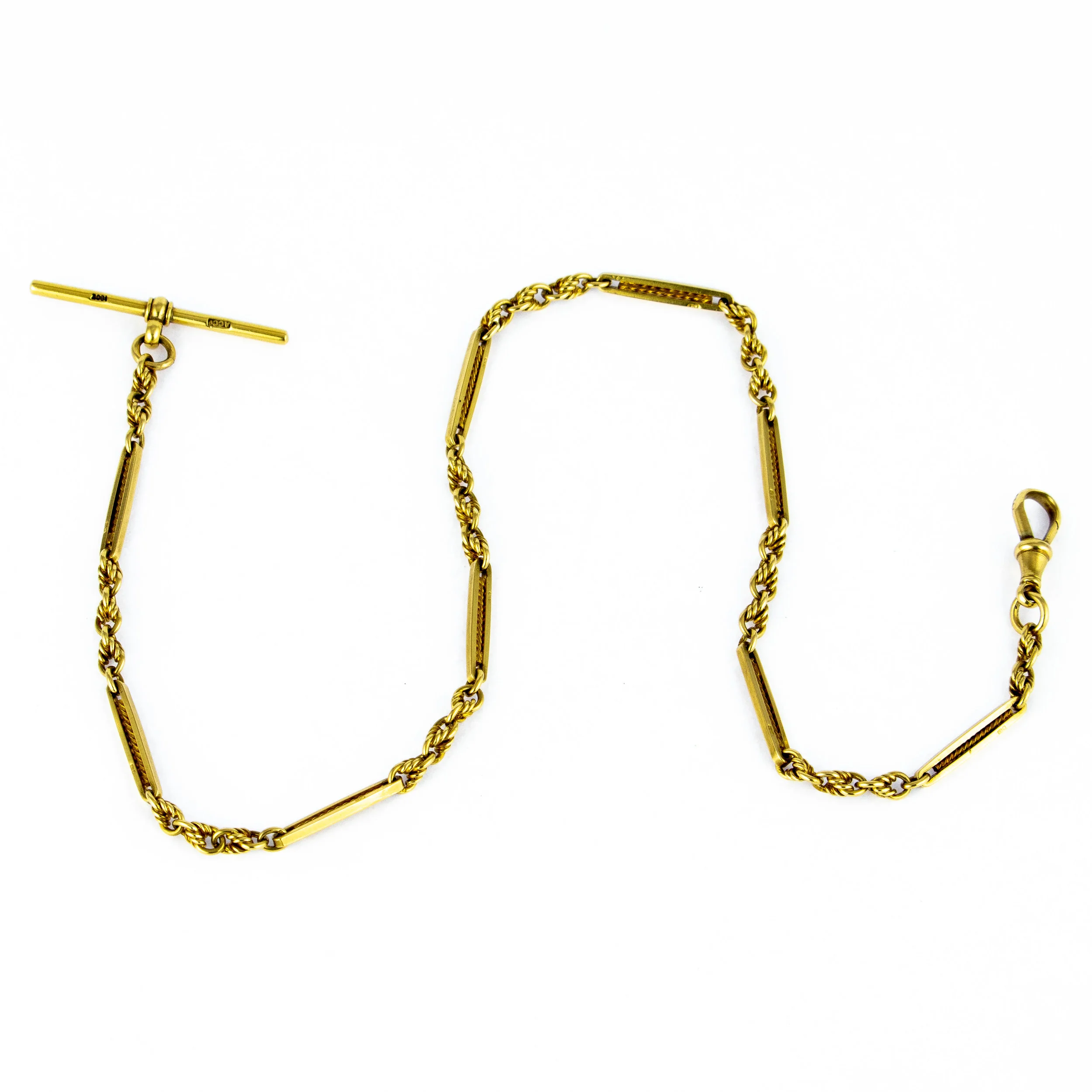 Rex-Johnson-18ct-Edwardian-Antique-Fancy-Linked-Single-Albert-Chain 1.jpg